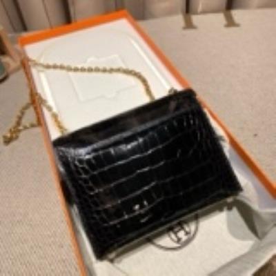 wholesale quality hermes verrou 17 shiny allligator noir ghw